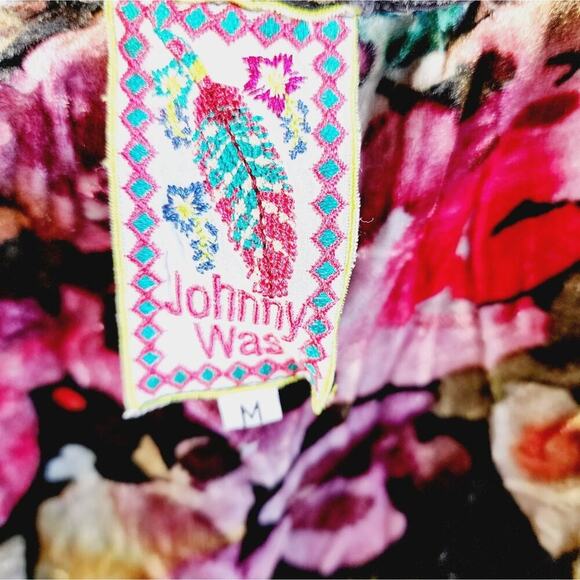 JOHNNY WAS FLORAL SILK BLEND SIZE MED - Picture 4 of 6